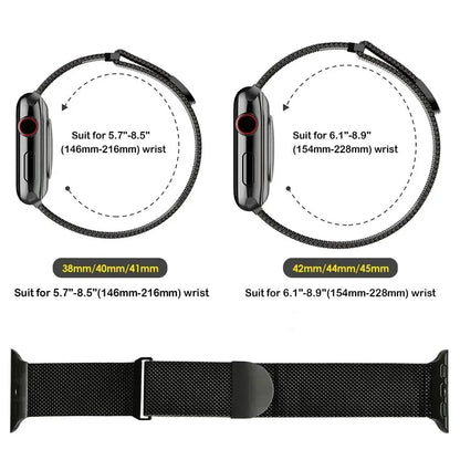 Apple Watch Milanese Loop Strap – Stylish & Secure | Abhi Khariden!