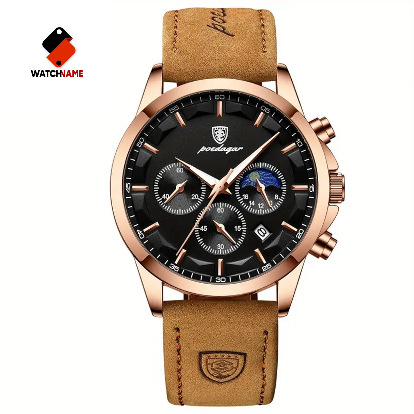 Poedagar Luminous Men's Quartz Watch - Trendy, Calendar, Gift Choice